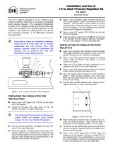 DH Instruments 1-4 IN. BACK PRESSURE REGULATOR KIT Installation guide