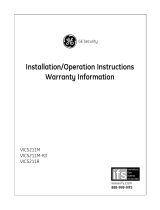 GE VIC5211M-R3 Installation/Operation Instructions Warranty Information
