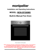 montpellier MON-SFO66MX Installation And Operating Instructions Manual