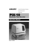 Amano PIX-10 Operating instructions