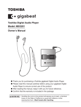 Toshiba MEG201 Owner's manual
