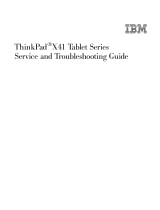 IBM THINKPAD X41 Service And Troubleshooting Manual