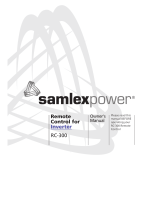 SamplexPower RC-300 Owner's manual