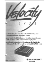 Blaupunkt Velocity V420 User manual