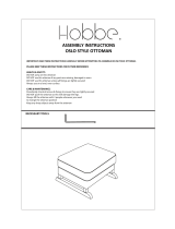 Hobbe OSLO STYLE OTTOMAN Assembly Instructions