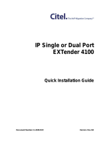 Citel PBXgateway E-4100G-SUC0241 Quick Installation Manual