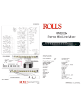 Rolls RM203X User manual