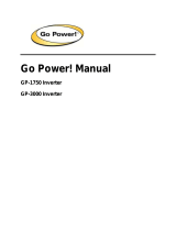 Go Power! Electric GP-3000 User manual