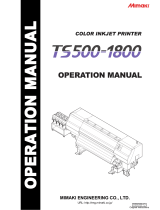 MIMAKI TS500-1800 Operating instructions