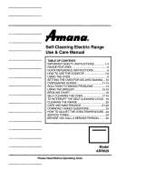 Amana ARR629 User manual