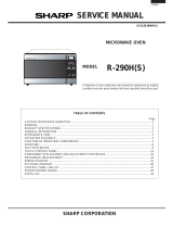 Sharp R-290H User manual