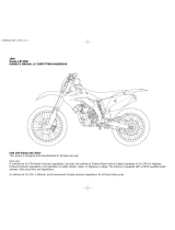 Honda CRF250X 2009 Owner's Manual & Competition Handbook