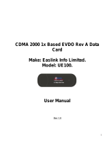 Easlink UE100 User manual