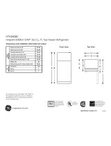 Hotpoint ENERGY STA HTH18GBC dimensions and installation information