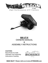 Bosski 800 UT-X Owner's Manual & Assembly Instructions