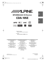 Alpine CDA-105E Owner's manual