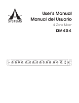 A SYSTEMS DM434 User manual