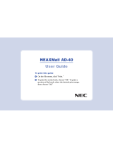 NEC NEAXMail AD-40 User manual