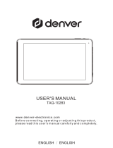 Denver TAQ-10283 User manual