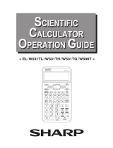 Sharp EL-W506T Operating instructions