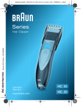 Braun HC50, HC20, Hair Clipper/Hair Perfect User manual