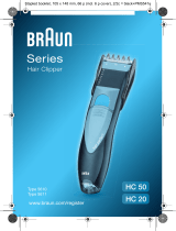 Braun HC50, HC20, Hair Clipper/Hair Perfect User manual