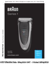 Braun 190s-1, 190cb-1, 170s-1, Series 1 User manual