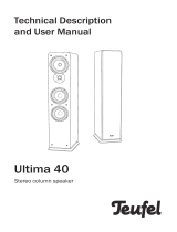 Teufel Ultima 40 Active Vinyl Operating instructions