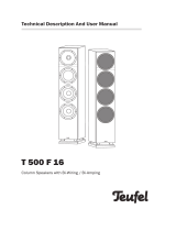 Teufel Theater 500 + DENON 800H+ DUAL DT500 Operating instructions