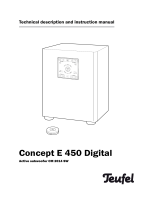 Teufel Concept E 450 Digital "5.1-Set" Operating instructions