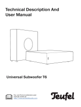 Teufel T 6 Subwoofer Operating instructions