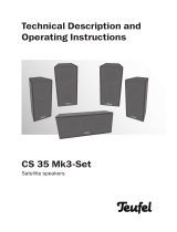 Teufel Consono 35 Impaq "5.1-Set" Operating instructions