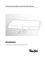 Teufel Cinebase Streaming Operating instructions