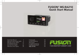 Fusion MS-RA210 Quick start guide