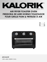 KALORIK 22 Quart Air Fryer Toaster Oven User manual