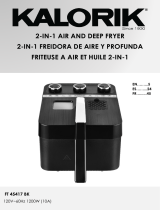 KALORIK 2-in-1 Analog Air and Deep Fryer User manual