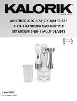 KALORIK 3-in-1 Immersion Blender User manual