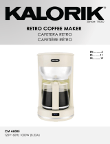 KALORIK 10 Cup Retro Coffee Maker User manual