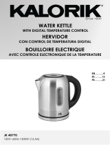 KALORIK 1.7 Liter Digital Water Kettle User manual