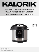 KALORI K Pressure Cooker 10-IN-1 EPCK 45026 BK User manual