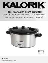 KALORIK 8 Quart Digital Slow Cooker User manual