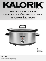 KALORIK 6.5 Quart Slow Cooker User manual