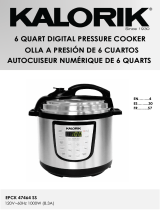 KALORIK 6 Quart Digital Pressure Cooker User manual