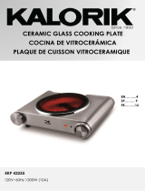 KALORIK Infrared Single Ceramic Cooking Plate User manual