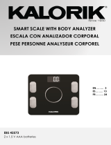 KALORIK Home Smart Electronic Body Analysis Scale User manual