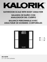KALORIK Home Electronic Body Analysis Scale User manual