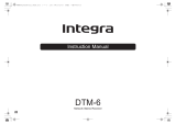 Integra DTM-6 Network Stereo Receiver Owner's manual