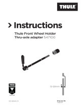 Thule Front Wheel Holder Thru-Axle 12-15mm User manual