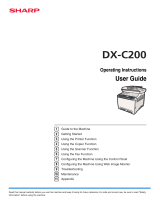 Sharp DX-C200 Operating instructions