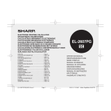 Sharp EL-2607PG Owner's manual